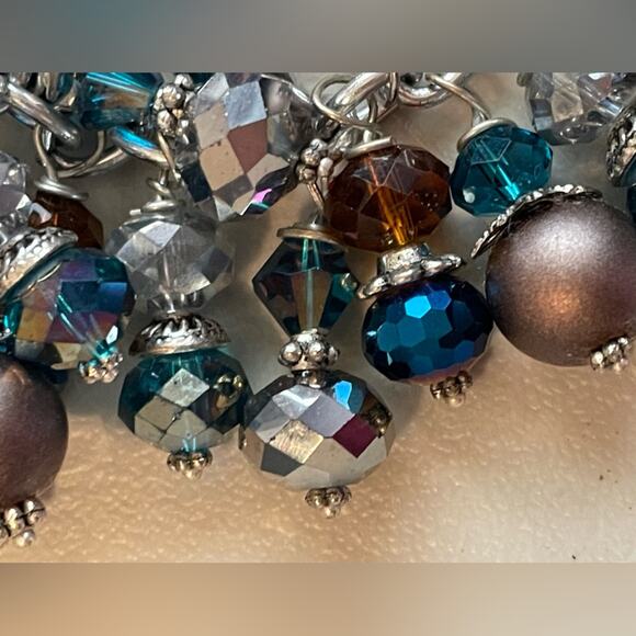 Cowgirl Up Glitzy Charm Bracelet & Earring Set Sparkle n Shimmer - Picture 4 of 8